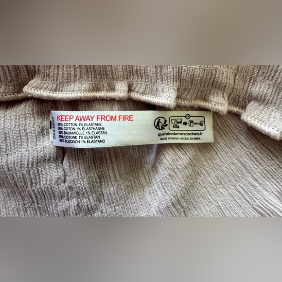 Free People Purple Smocked Ruffled Crop Top - Picture 9 of 9